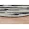 Homeroots 4 ft. Round Black & Gray Camouflage Area Rug 396196 - alternate 5